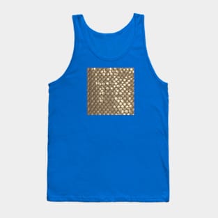 Gold chainmail styled pattern Tank Top